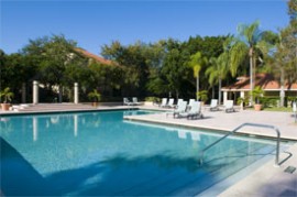 Resort style pools provide luxury relaxation at Vintage Grand on Palmer Ranch, Sarasota Florida.